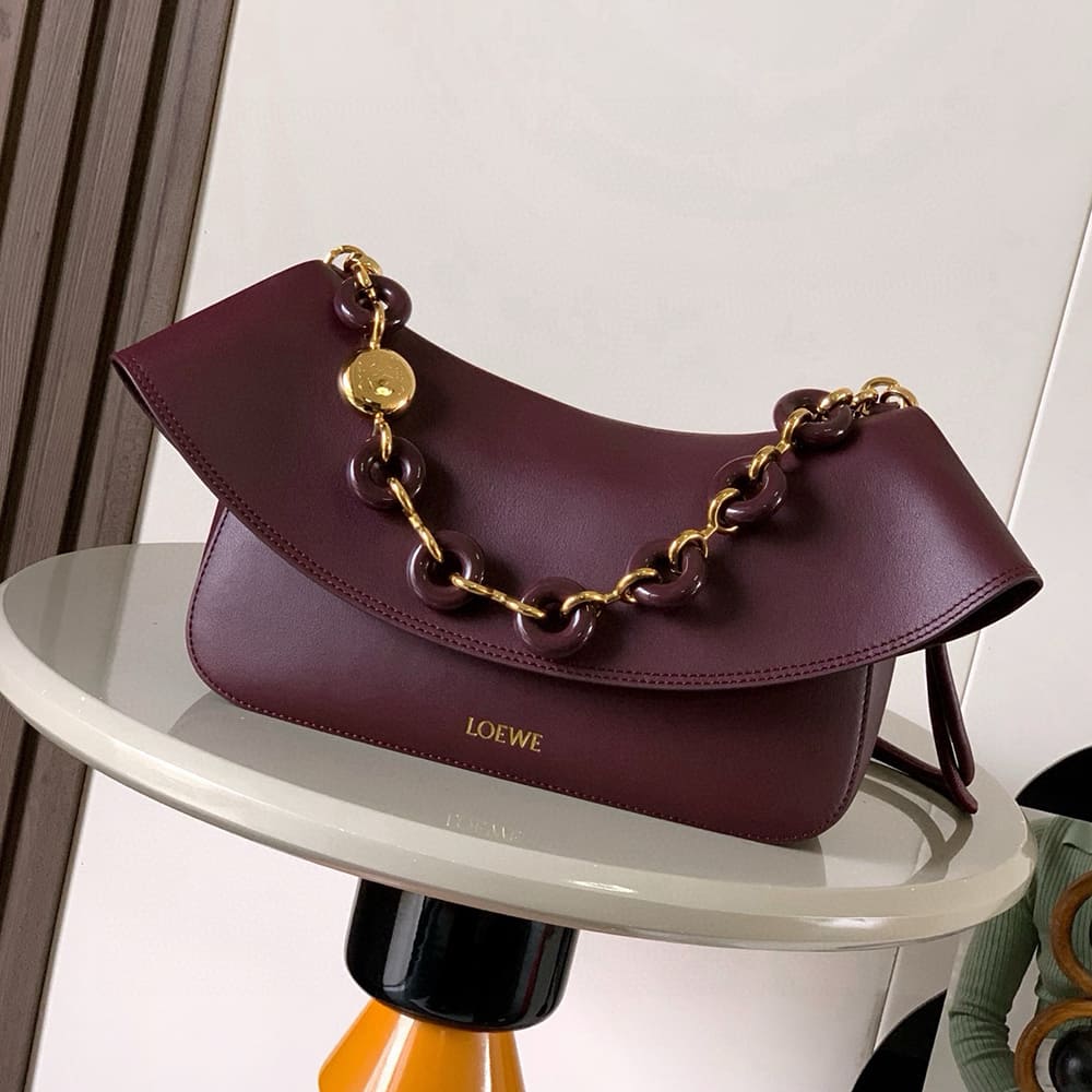 Loewe Medium Ola bag in smooth calfskin(HIGH-END GRADE)