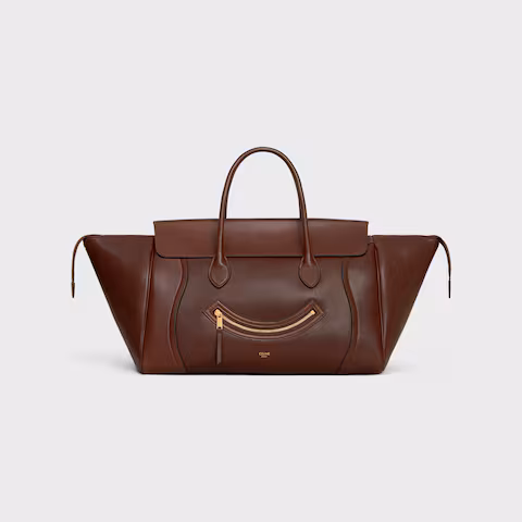 MEDIUM SMILING NEW LUGGAGE IN SUPPLE SHINY LAMBSKIN